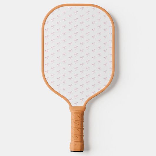 Roze Bow Coquette Gepersonaliseerde Pickleball Pad Pickleball Paddle (Achterkant)