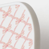 Roze Bow Coquette Gepersonaliseerde Pickleball Pad Pickleball Paddle (Links Detail)