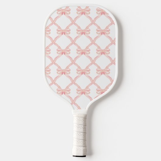 Roze Bow Coquette Gepersonaliseerde Pickleball Pad Pickleball Paddle (Achterkant)
