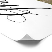 Roze Bow Coquette Graduation Cap Afstuderen Welkom Poster (Hoek)