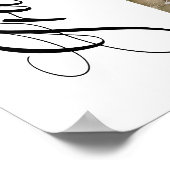 Roze Bow Coquette Graduation Cap Afstuderen Welkom Poster (Hoek)