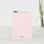 Roze Bow Coquette Kerstfoto Feestdagen Kaart (Achterkant)