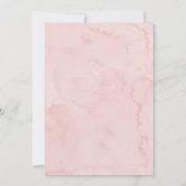 Roze Bow Coquette Meisje Baby shower Kaart (Achterkant)