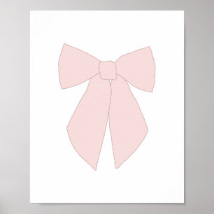 Roze Bow Coquette Poster