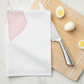 Roze Bow Coquette Theedoek (Quarter Fold)