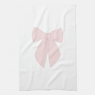 Roze Bow Coquette Theedoek