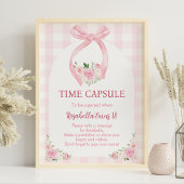 Roze Bow Coquette Verjaardag Tijd Capsule Poster
