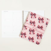  Roze Bow Custom Name Notitieboek (Display)