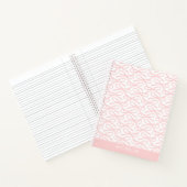 Roze Bow Custom Name Spiral Notitieboek (Binnen)