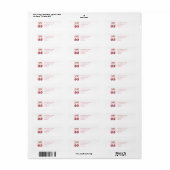 Roze Bow Disco Ball Graduation Party Etiket (Full Sheet)