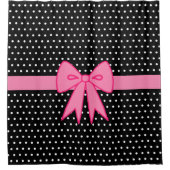 Roze Bow Douchegordijn (Voorkant)
