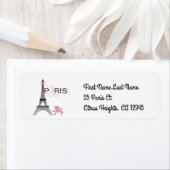 Roze Bow Eiffel Tower Paris Frankrijk Podle Chic Etiket (Insitu)