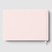 Roze Bow Elegant Baby shower Goud Gastenboek (Achterkant)