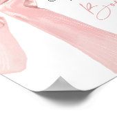 Roze Bow Elegante Coquette Hoeveel Bogen Poster (Hoek)