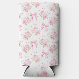 Roze Bow en Rozen Croquette Seltzer Blikjeskoeler