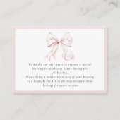 Roze Bow Enclosure Kaart (Voorkant)