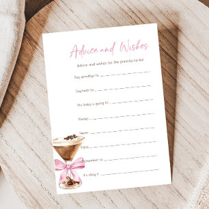 Roze Bow Espresso Martini Shower Advies Spel
