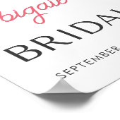 Roze Bow Espresso Martini Vrijgezellenfeest - 16x2 Poster (Hoek)