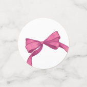 Roze Bow Foto's Toekomstige Heldere Afstuderen Confetti (Kleine voorkant)