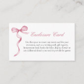 Roze Bow Girl Baby aangepaste behuizing Kaart (Voorkant)