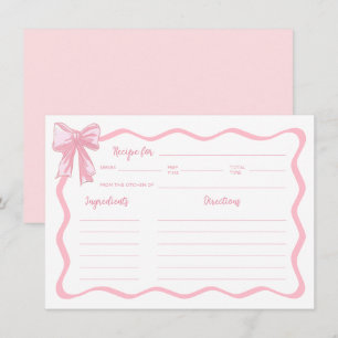 Roze Bow Het binden van de knoop Vrijgezellenfeest Kaart