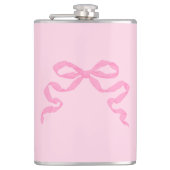 Roze bow heupfles (Voorkant)