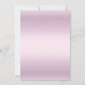 Roze Bow & Lace Cross Girl Baptism Uitnodiging (Achterkant)