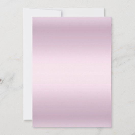 Roze Bow & Lace Cross Girl Baptism Uitnodiging (Achterkant)