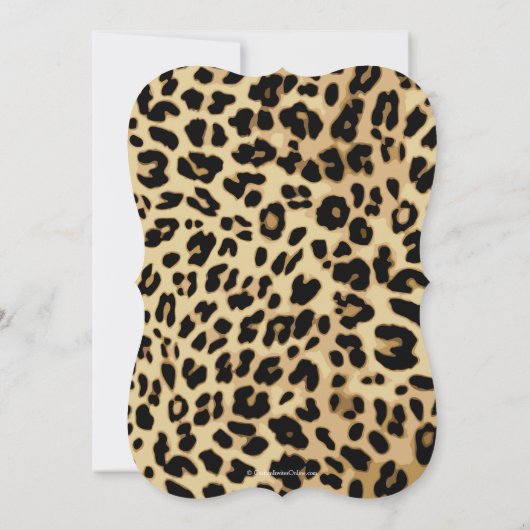 Roze Bow Leopard Sweet 16 Party Invitation Kaart (Achterkant)