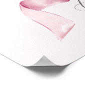 Roze Bow Lief Zestien Verjaardagsfeestje Welkomstb Poster (Hoek)