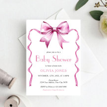 Roze Bow lint Baby shower