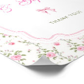 Roze Bow Love Shack  Kaarten en geschenken Poster (Hoek)