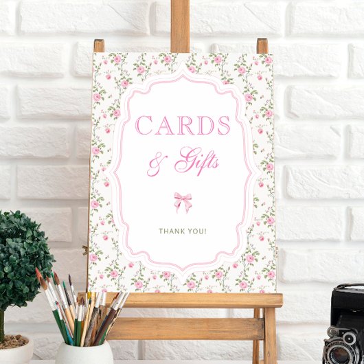 Roze Bow Love Shack  Kaarten en geschenken Poster