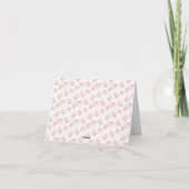 Roze Bow Love Shack Meisje Baby shower Dank je Bedankkaart (Achterkant)