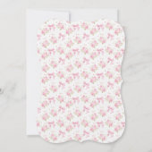 Roze Bow Love Shack Meisje Baby shower Kaart (Achterkant)