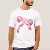 Roze Bow Mannen T-Shirt (Voorkant)