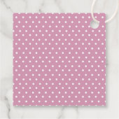 Roze Bow Meisje Baby shower Dank u Bedankjes Labels (Achterkant)