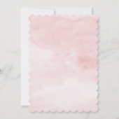 Roze Bow Meisje Baby shower Kaart (Achterkant)
