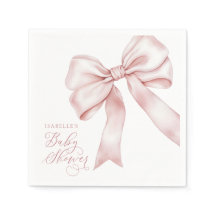 Roze Bow Meisje Baby shower