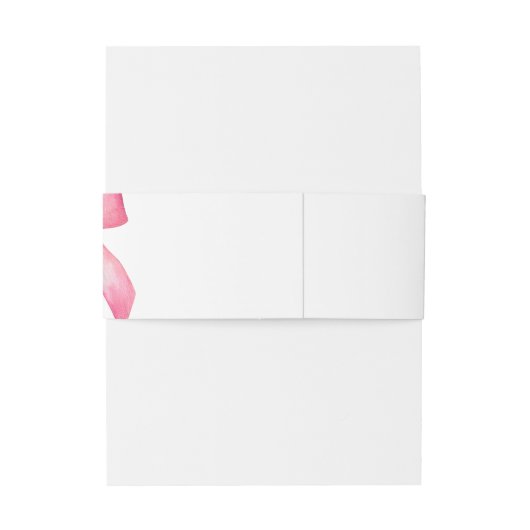 Roze Bow Meisje Baby shower Uitnodigingen Wikkel