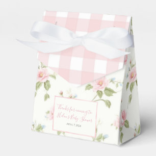 Roze Bow Meisje Preppy Southern Baby shower Bedankdoosjes