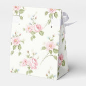 Roze Bow Meisje Preppy Southern Baby shower Bedankdoosjes (Achterkant)