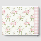 Roze Bow Meisje Preppy Southern Baby shower Gastenboek (Achterkant)