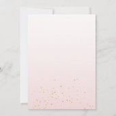 Roze Bow Meisje Verjaardag Uitnodiging Preppy Wate (Achterkant)