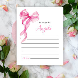 Roze Bow Meisjes 1e Verjaardag Time Capsule