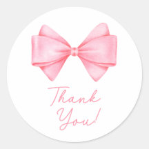 Roze Bow Modern Meisje Baby shower