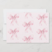 Roze Bow Onederful meisje 1e verjaardag Foto Kaart (Achterkant)