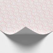 Roze Bow Pattern Gift Wrap Wit Cadeaupapier (Hoek)
