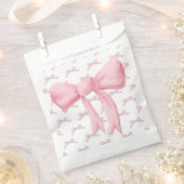 Roze Bow Peppy Favor Tassen Bedankzakje (Geknipt)
