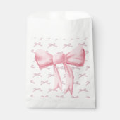 Roze Bow Peppy Favor Tassen Bedankzakje (Voorkant)